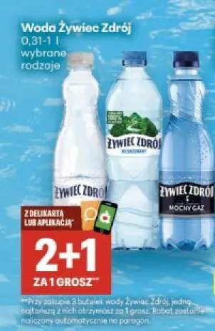 Woda gazowana Żywiec Zdrój Mocny Gaz +1 wariant