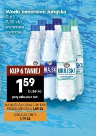 Woda mineralna niegazowana Jurajska +2 warianty