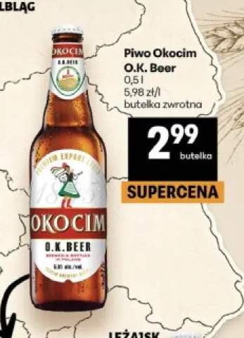 Piwo Okocim O.K. Beer