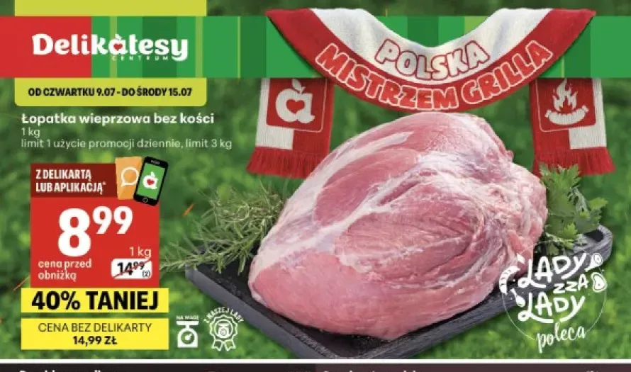 Łopatka wieprzowa bez kości