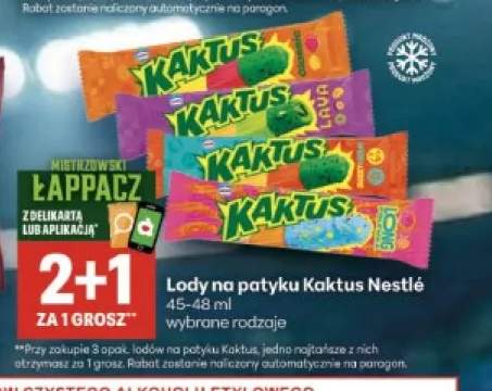 Lody na patyku Kaktus Nestlé Classic +2 warianty
