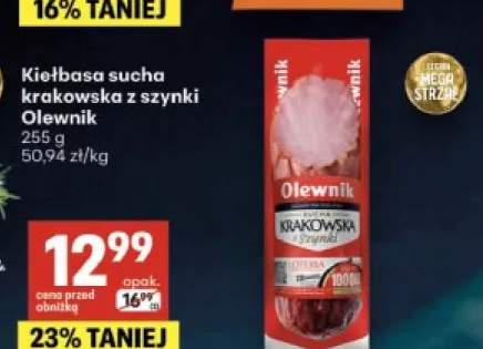 Kiełbasa sucha krakowska z szynki Olewnik