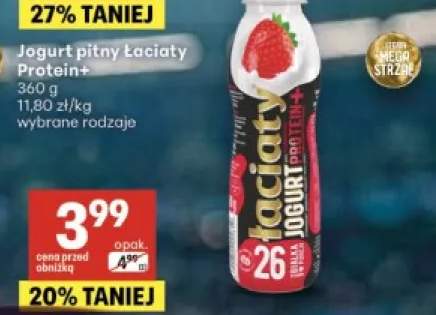 Jogurt pitny Łaciaty Protein+