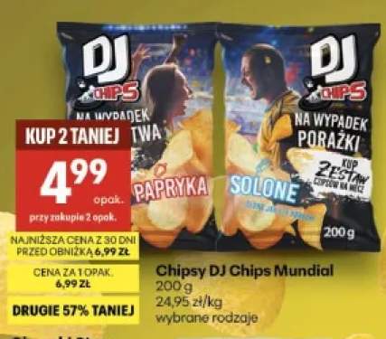 Chipsy DJ Chips Mundial Papryka +1 wariant