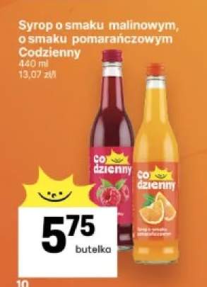 Syrop o smaku malinowym Codzienny +1 wariant