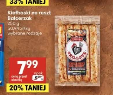 Kiełbaski na ruszt Balcerzak