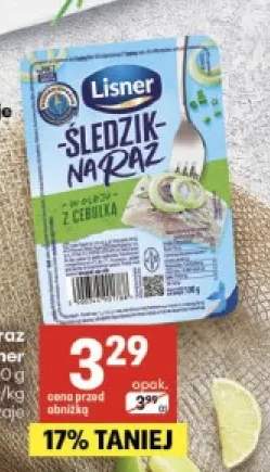 Śledzik na raz z cebulką Lisner