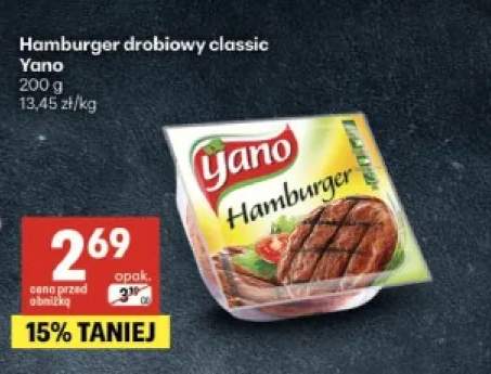 Hamburger drobiowy classic Yano