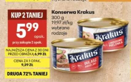 Konserwa Krakus luksusowa mielonka +1 wariant