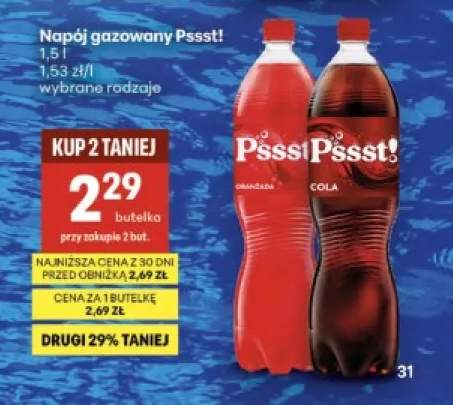 Napój gazowany Pssst! oranżada +1 wariant