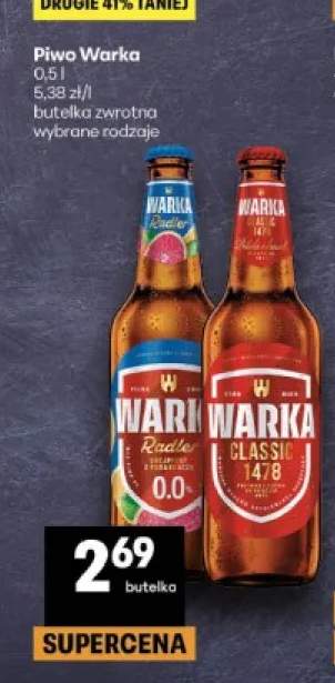 Piwo bezalkoholowe Warka Radler Grejpfrut z Pomarańczą +1 wariant