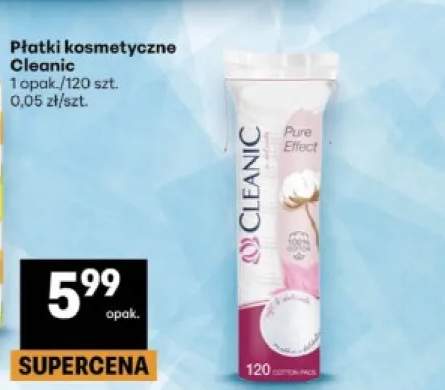 Płatki kosmetyczne Cleanic Pure Effect