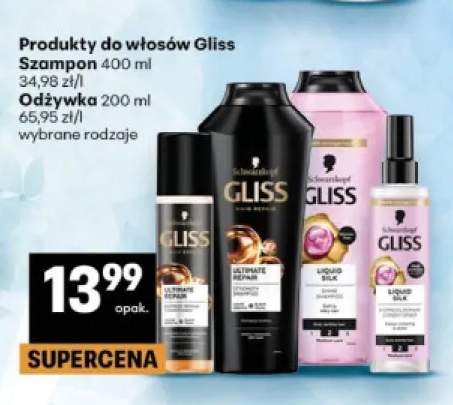 Szampon do włosów Gliss Ultimate Repair +3 warianty