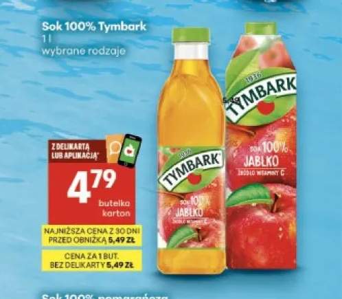 Sok 100% Jabłko Tymbark