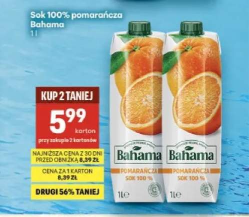 Sok 100% Pomarańcza Bahama