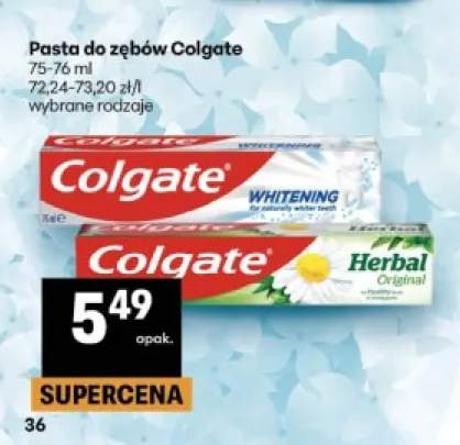 Pasta do zębów Colgate Herbal Original +1 wariant