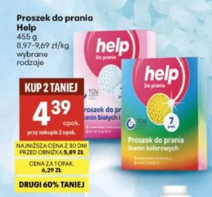 Proszek do prania Help do tkanin białych i jasnych +1 wariant