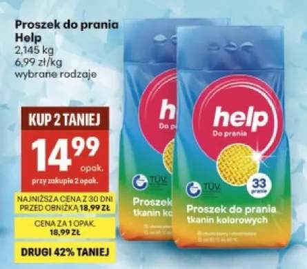Proszek do prania Help do tkanin kolorowych +1 wariant