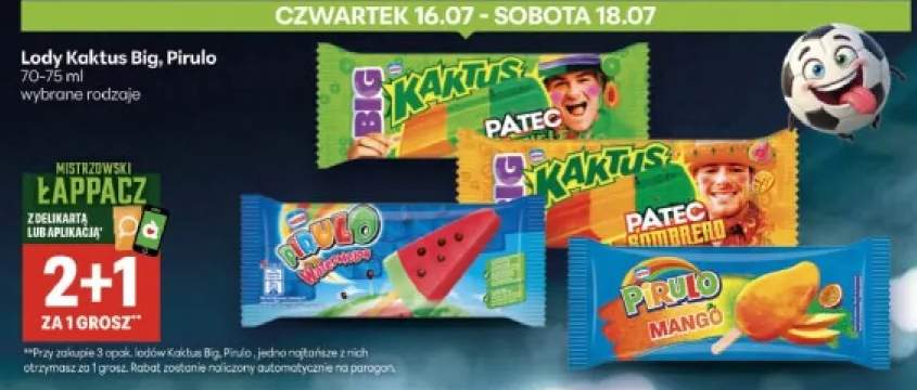 Lody Kaktus Big Patec Sombrero +1 wariant