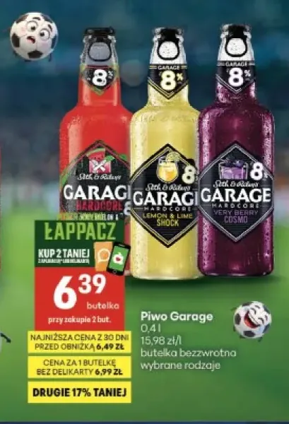 Piwo Garage Hardcore Lemon & Lime Shock +2 warianty