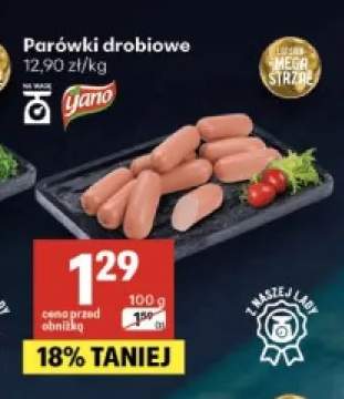 Parówki drobiowe Yano