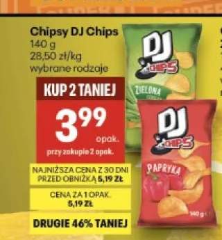Chipsy DJ Chips Zielona Cebulka +1 wariant