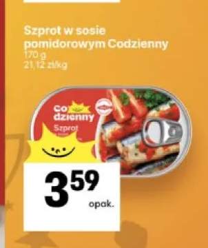 Szprot w sosie pomidorowym Codzienny
