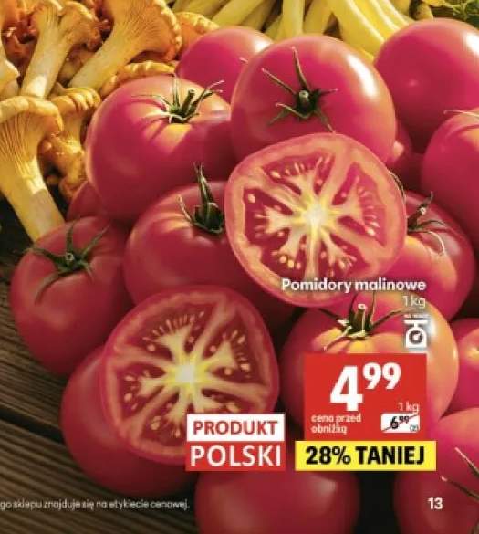Pomidory malinowe polskie
