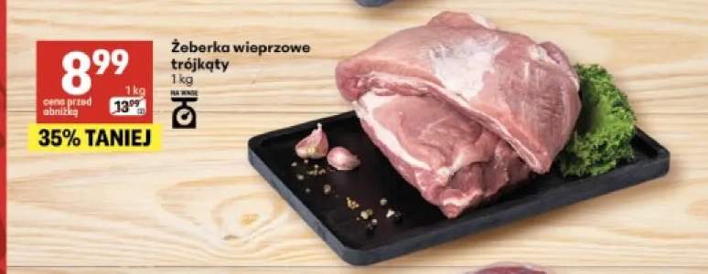 Żeberka wieprzowe trójkąty