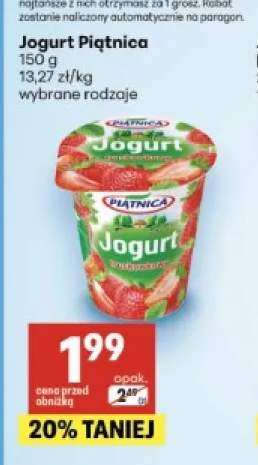 Jogurt Piątnica truskawkowy