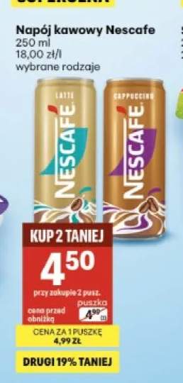 Napój kawowy Nescafe Latte +1 wariant