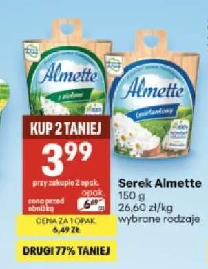 Serek twarogowy puszysty Almette z ziołami +1 wariant