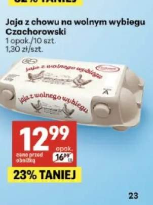 Jaja z chowu na wolnym wybiegu Czachorowski