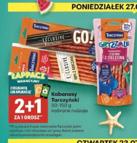 Kabanosy Tarczyński Exclusive Wieprzowe +1 wariant