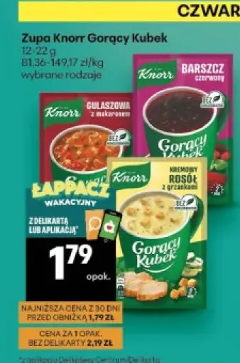 Zupa Knorr Gorący Kubek Gulaszowa z makaronem +1 wariant