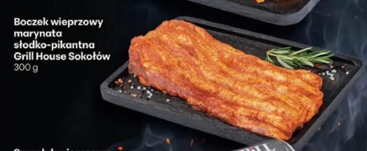 Boczek wieprzowy marynowany słodko-pikantny Sokołów Grill House