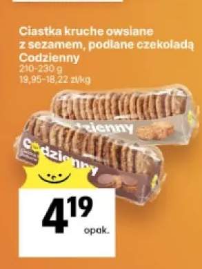 Ciastka kruche owsiane z sezamem Codzienny +1 wariant