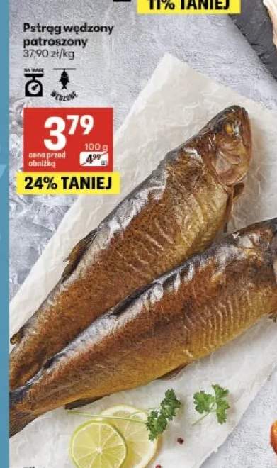 Pstrąg wędzony patroszony