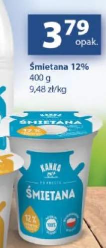 Śmietana Kanka 12%