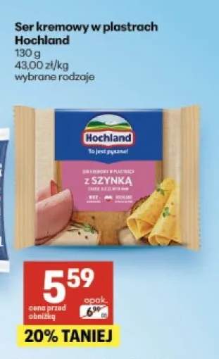 Ser kremowy w plastrach Hochland