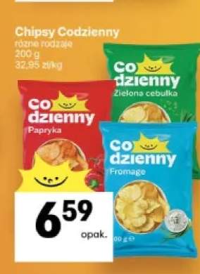 Chipsy o smaku papryki Codzienny +2 warianty