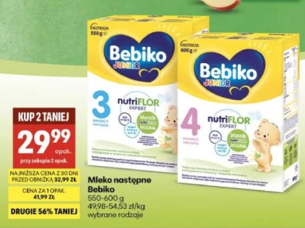 Mleko następne Bebiko Junior 3 +1 wariant