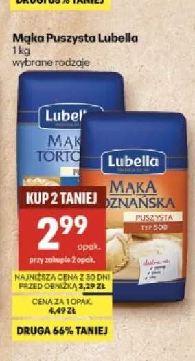 Mąka Puszysta Tortowa Lubella +1 wariant