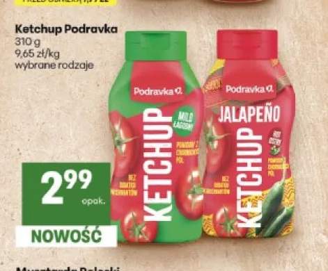 Ketchup łagodny Podravka +1 wariant