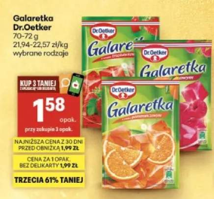 Galaretka o smaku truskawkowym Dr. Oetker