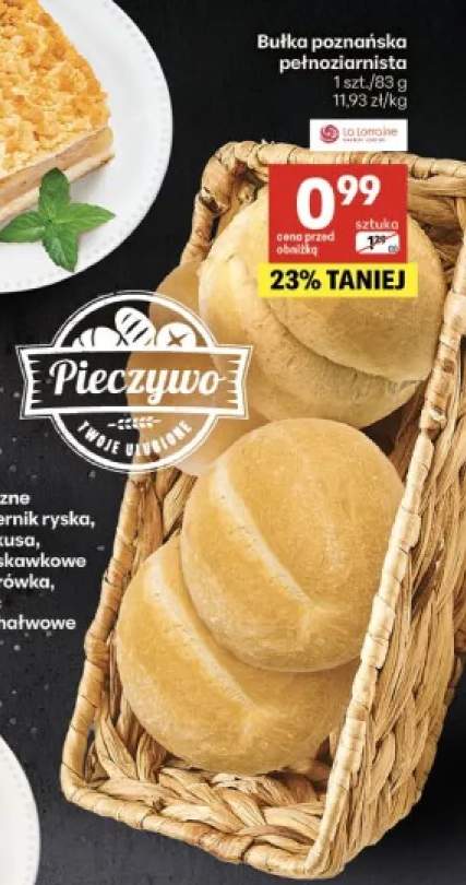 Bułka poznańska pełnoziarnista La Lorraine