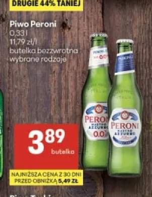 Piwo bezalkoholowe Peroni Nastro Azzurro +1 wariant