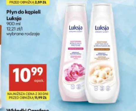 Płyn do kąpieli Luksja Softening Rose & Milk Proteins +1 wariant