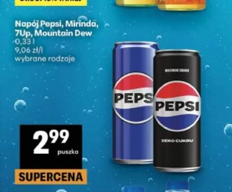 Napój Pepsi +3 warianty