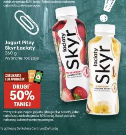 Jogurt pitny Skyr Łaciate waniliowy +1 wariant